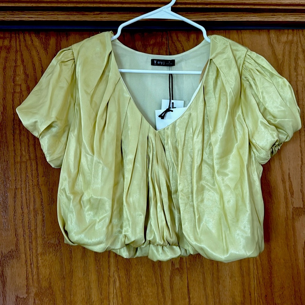 Pleated Crop Top
